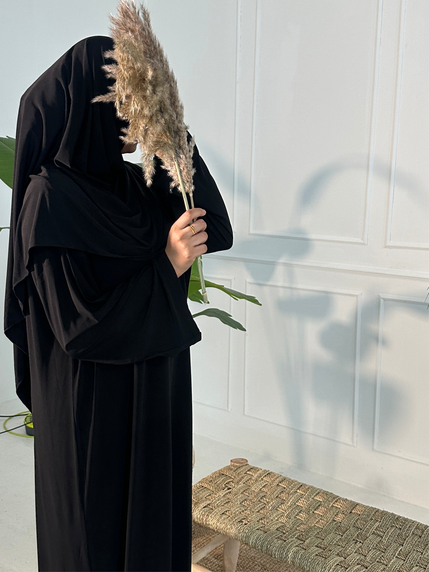 BLACK JERSEY ABAYA SETS