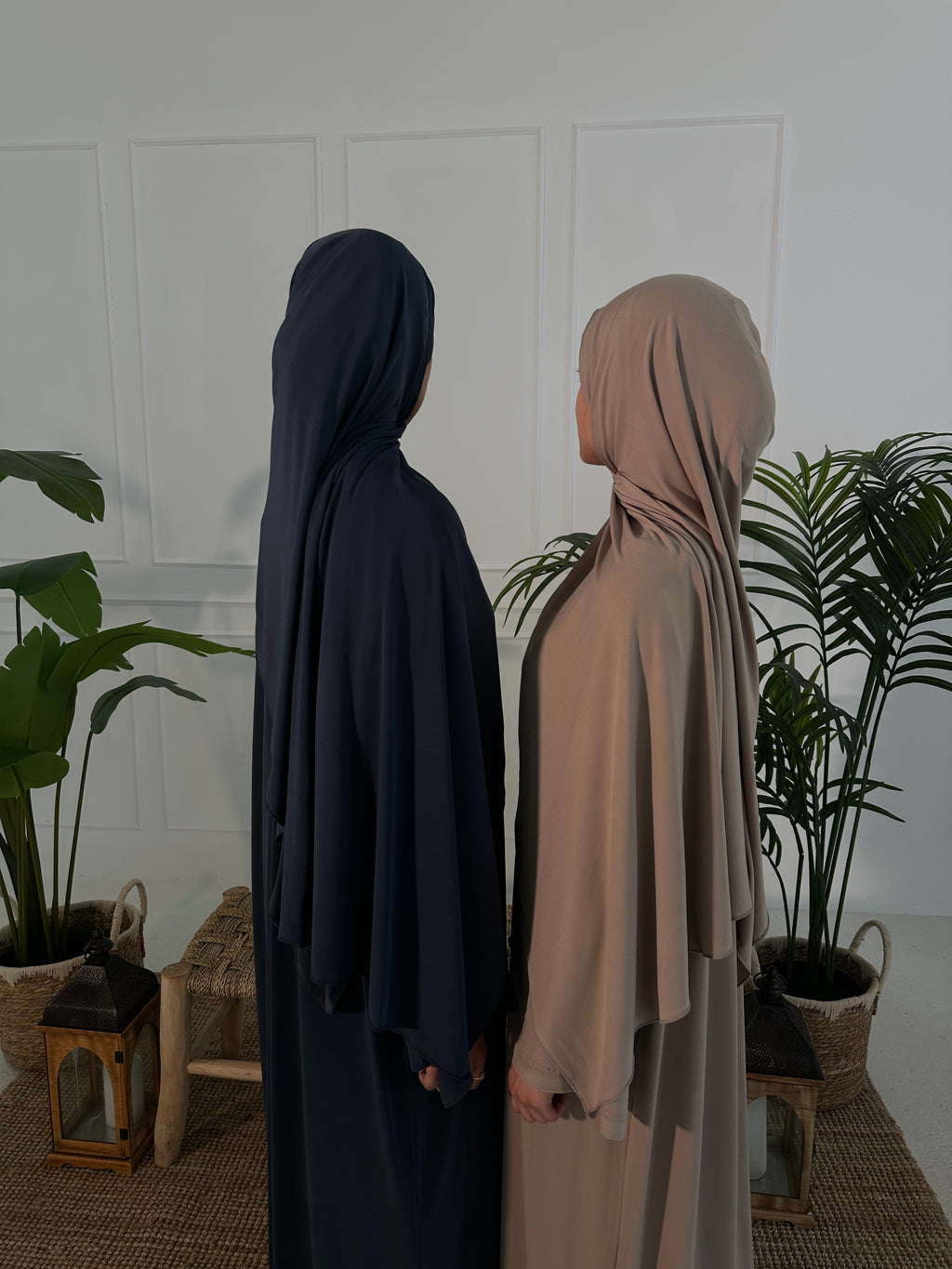 DEEP BLUE JERSEY ABAYA SETS