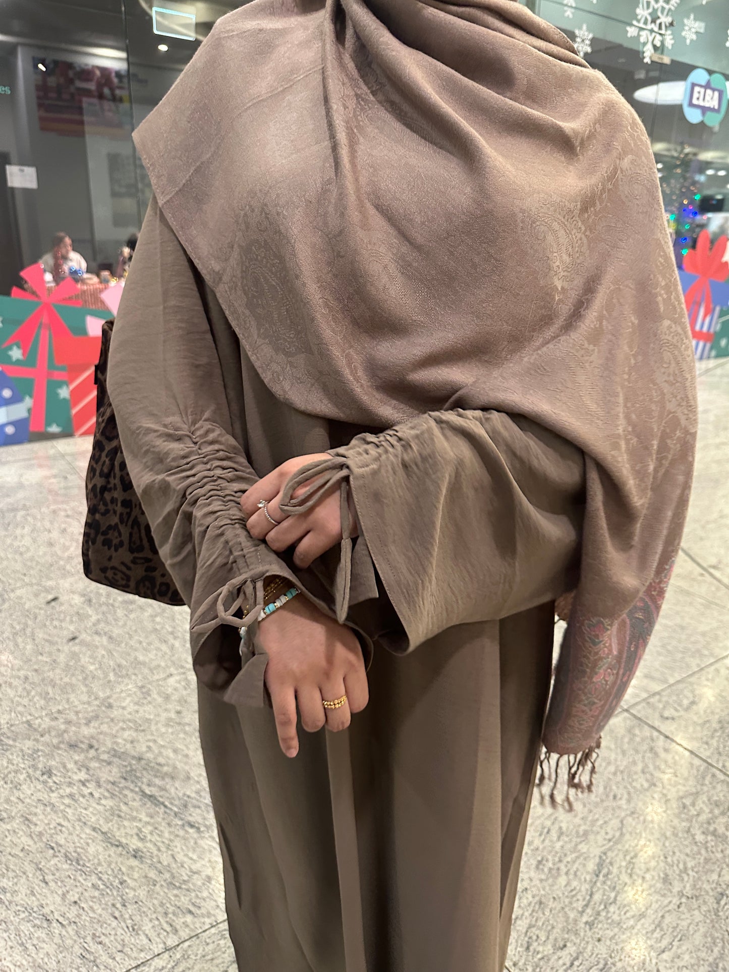 NUDE Salma Drawstring Abaya