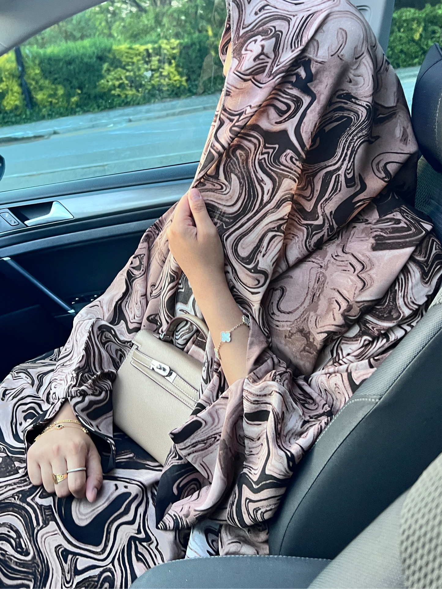 Coffee Marble Zaynab Abaya