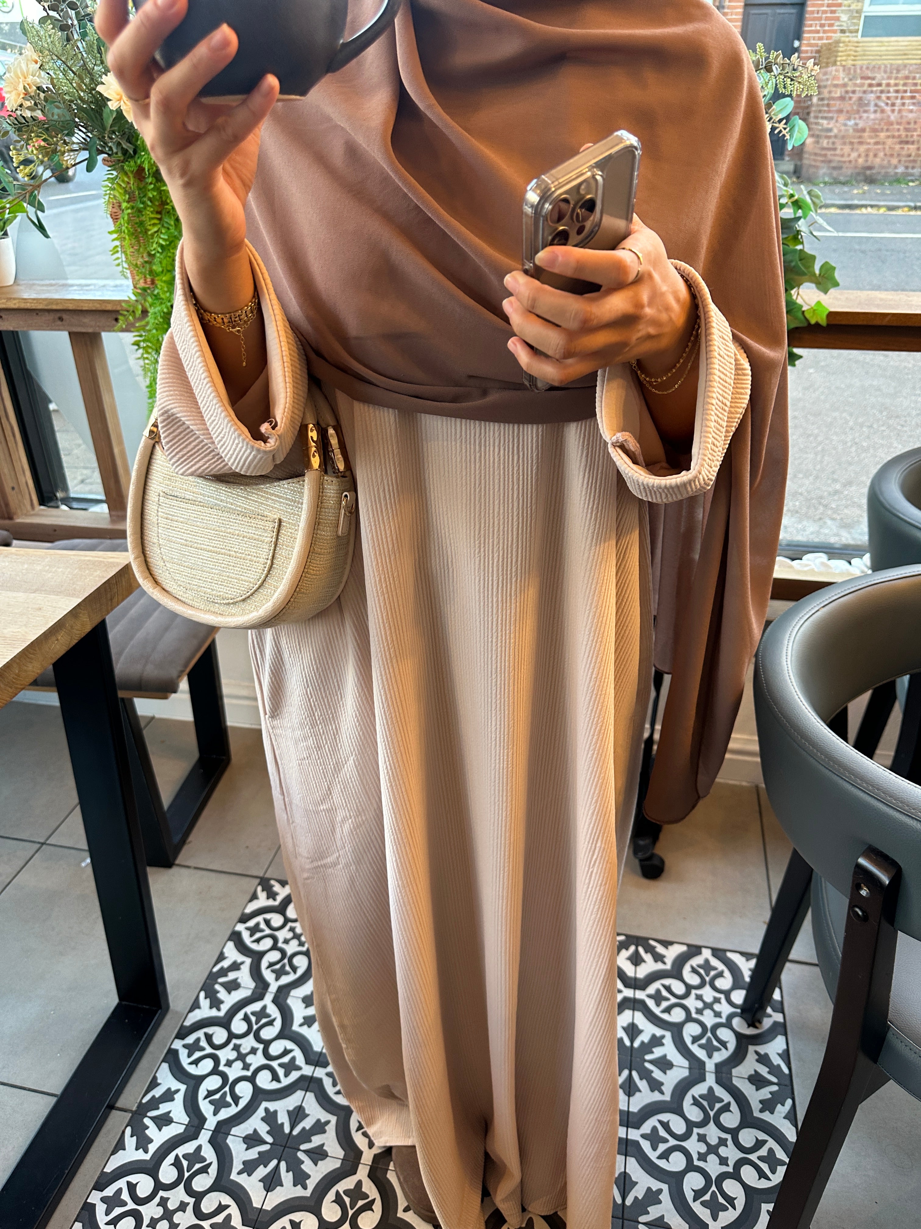 Closed Ribbed Autumn Abaya