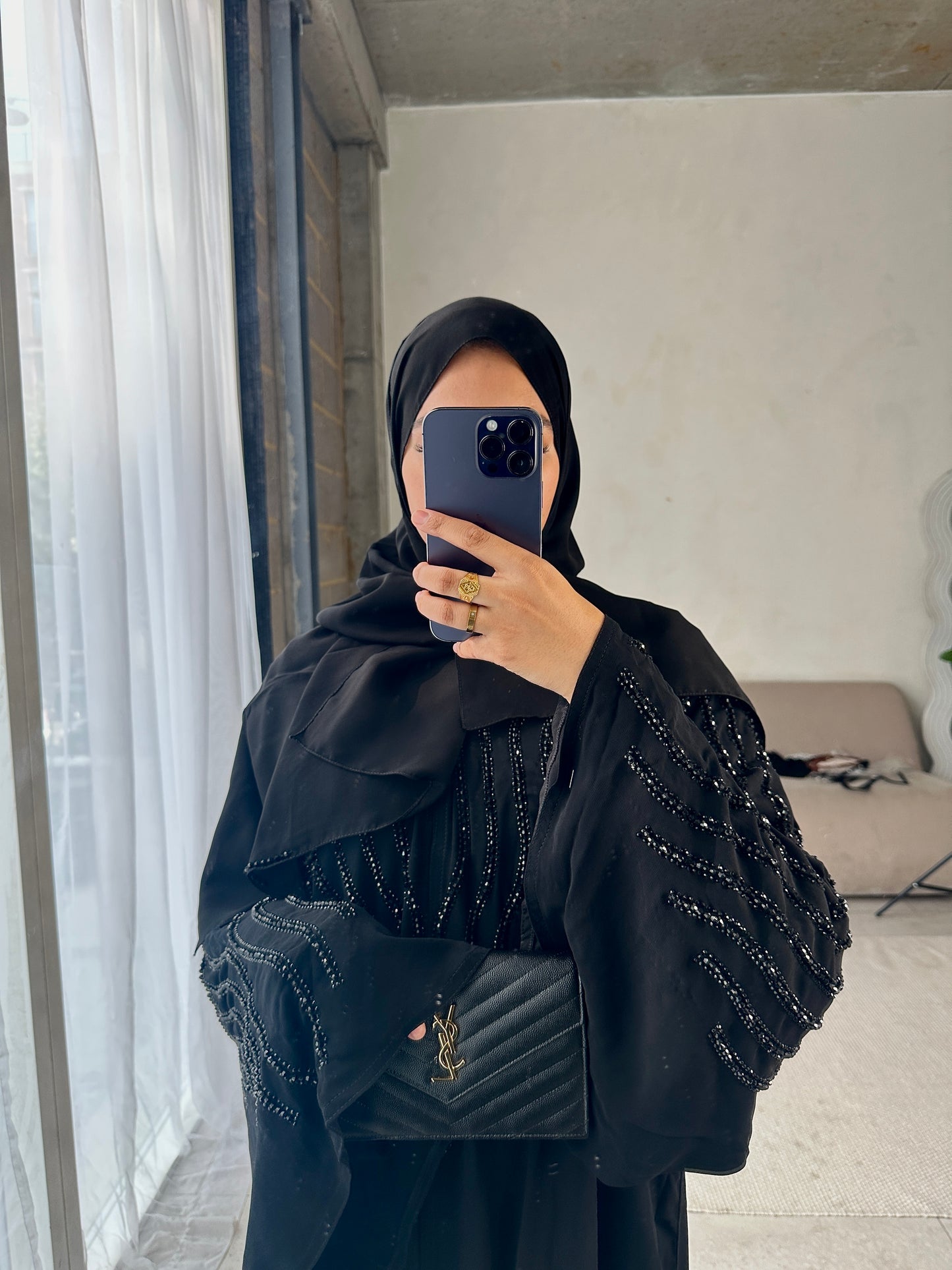 ZAHRA Luxe Beaded Abaya