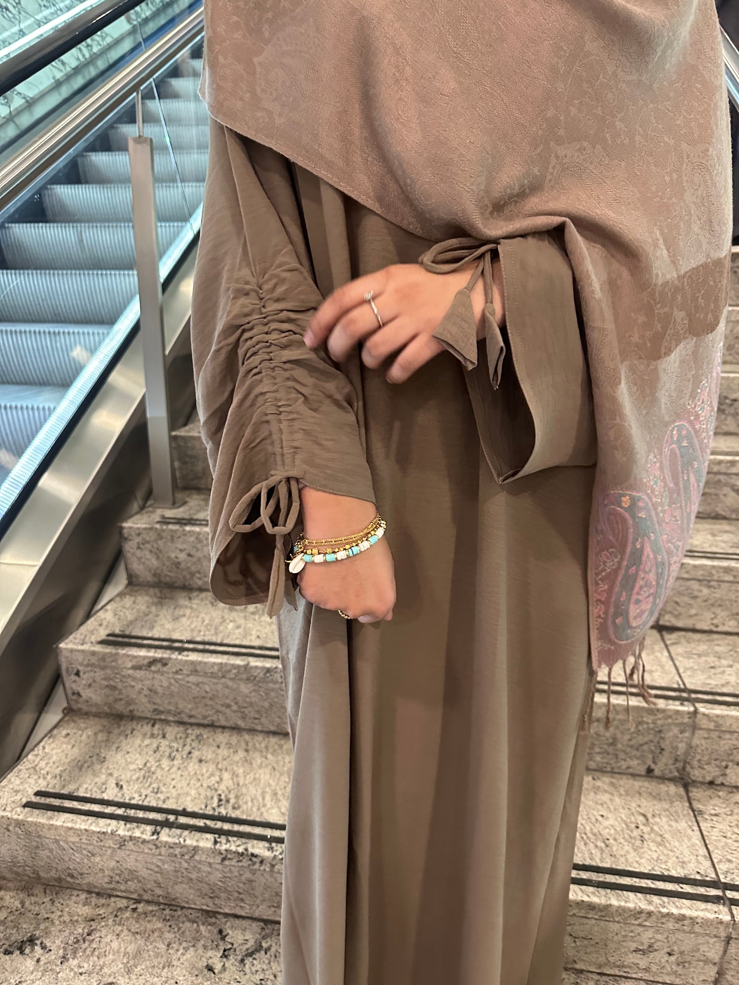 NUDE Salma Drawstring Abaya