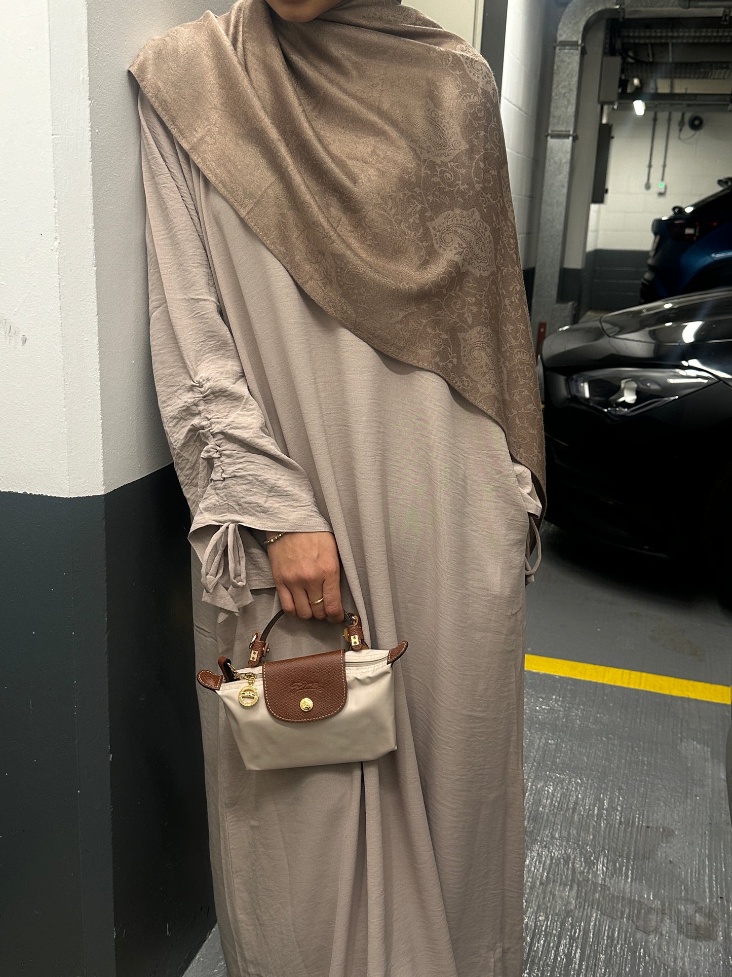 PASTEL PINK Salma Drawstring Abaya