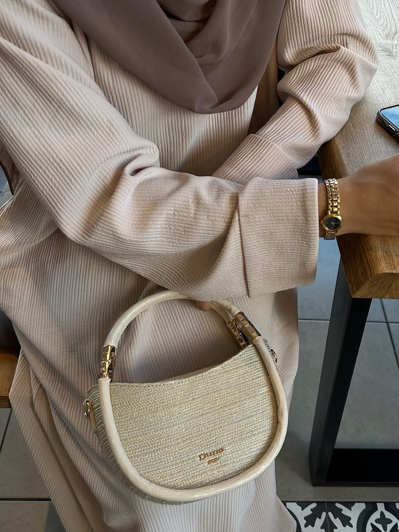 Closed Ribbed Autumn Abaya