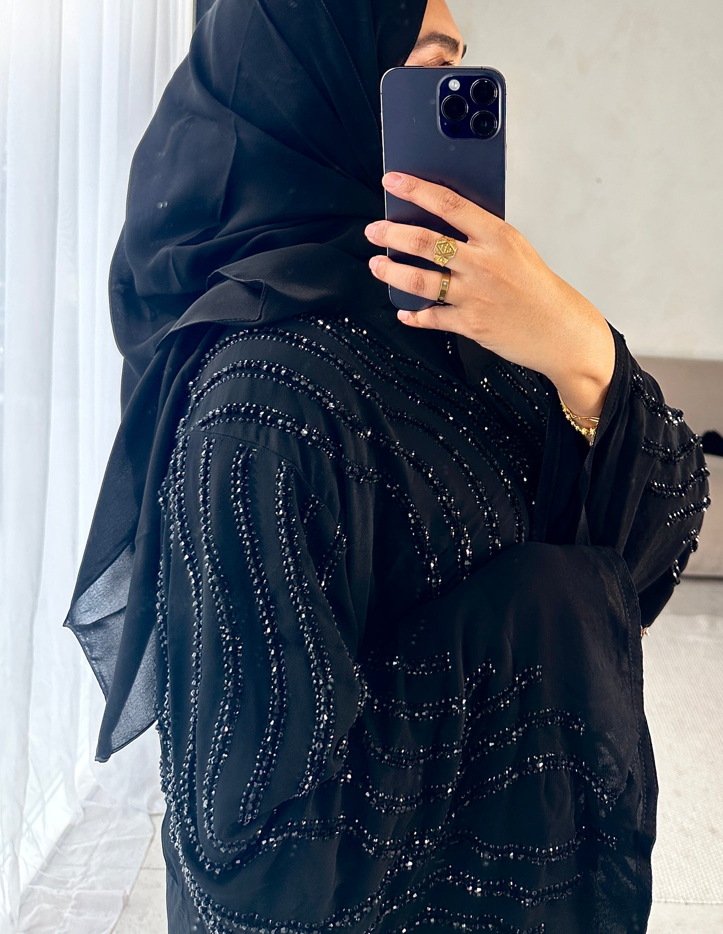 ZAHRA Luxe Beaded Abaya