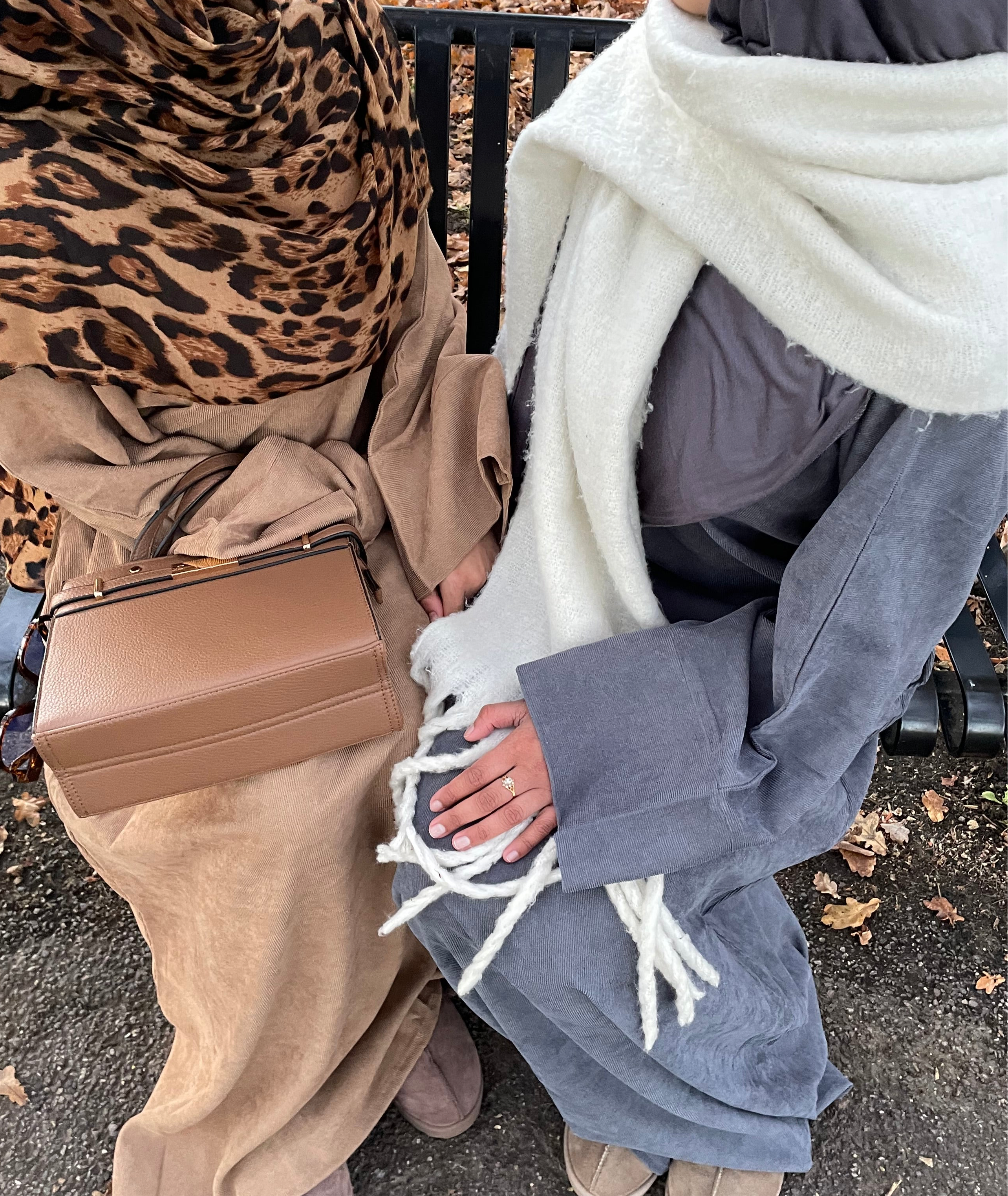 BLUE GREY CORDUROY ZAYTOON ABAYA