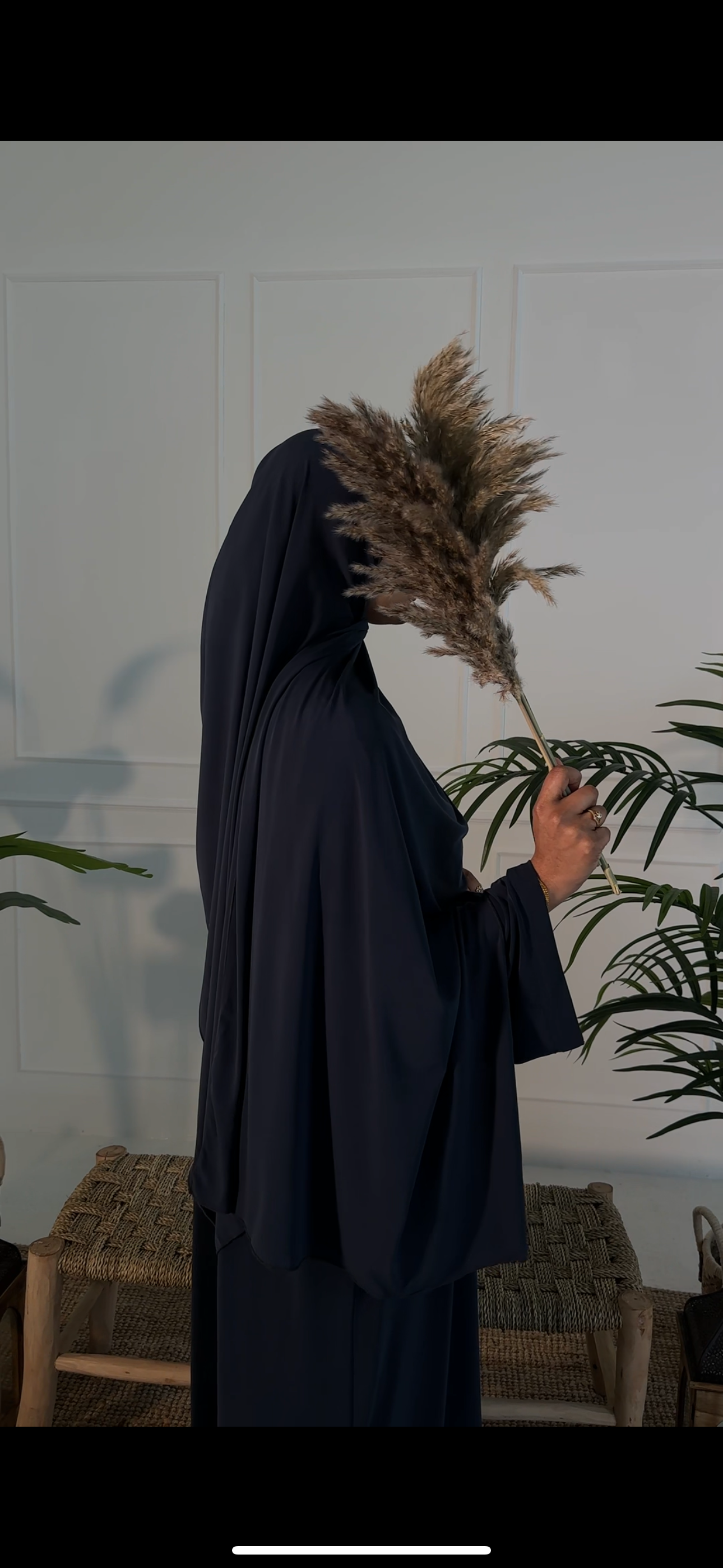 DEEP BLUE JERSEY ABAYA SETS