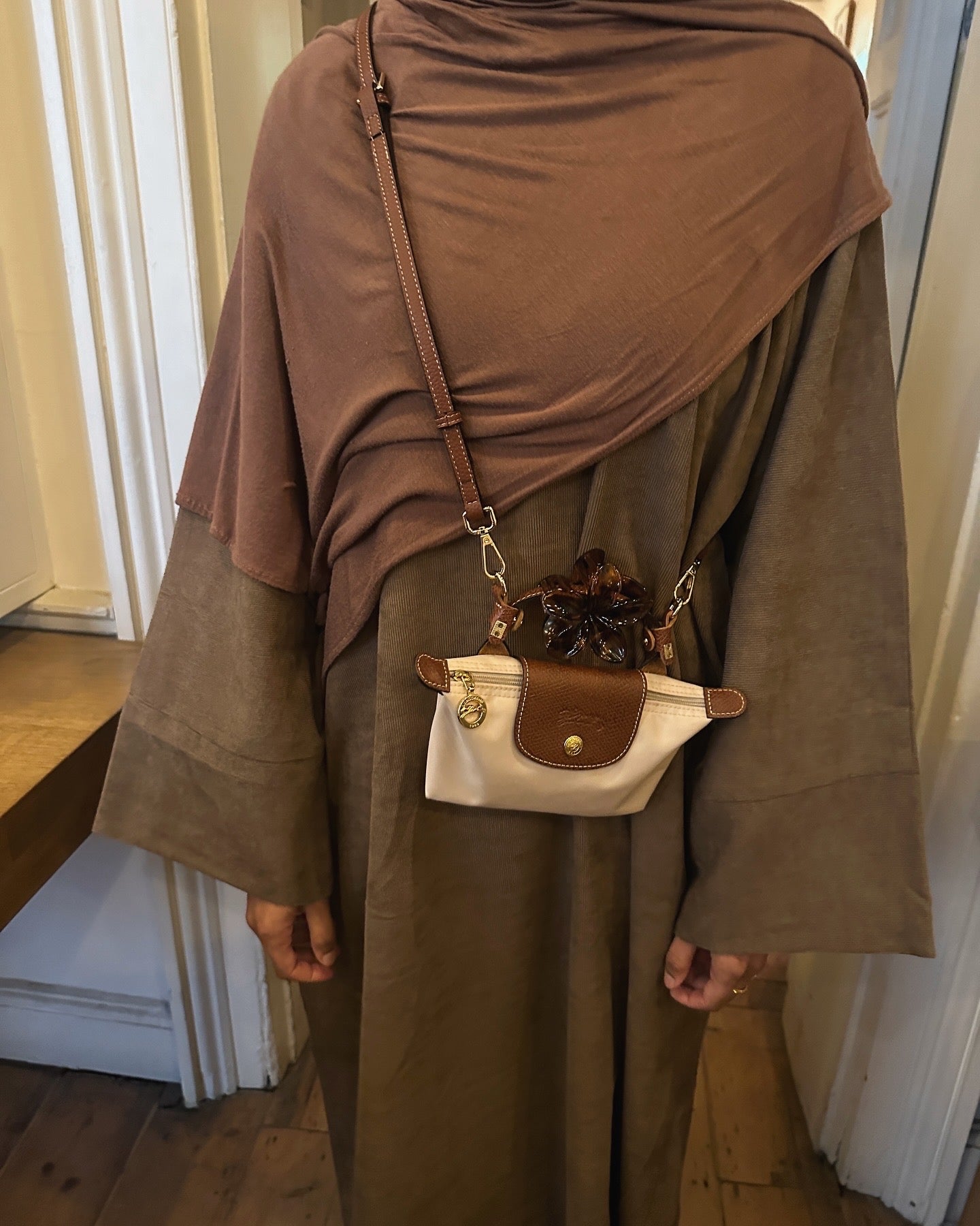 MOCHA CORDUROY ZAYTOON ABAYA