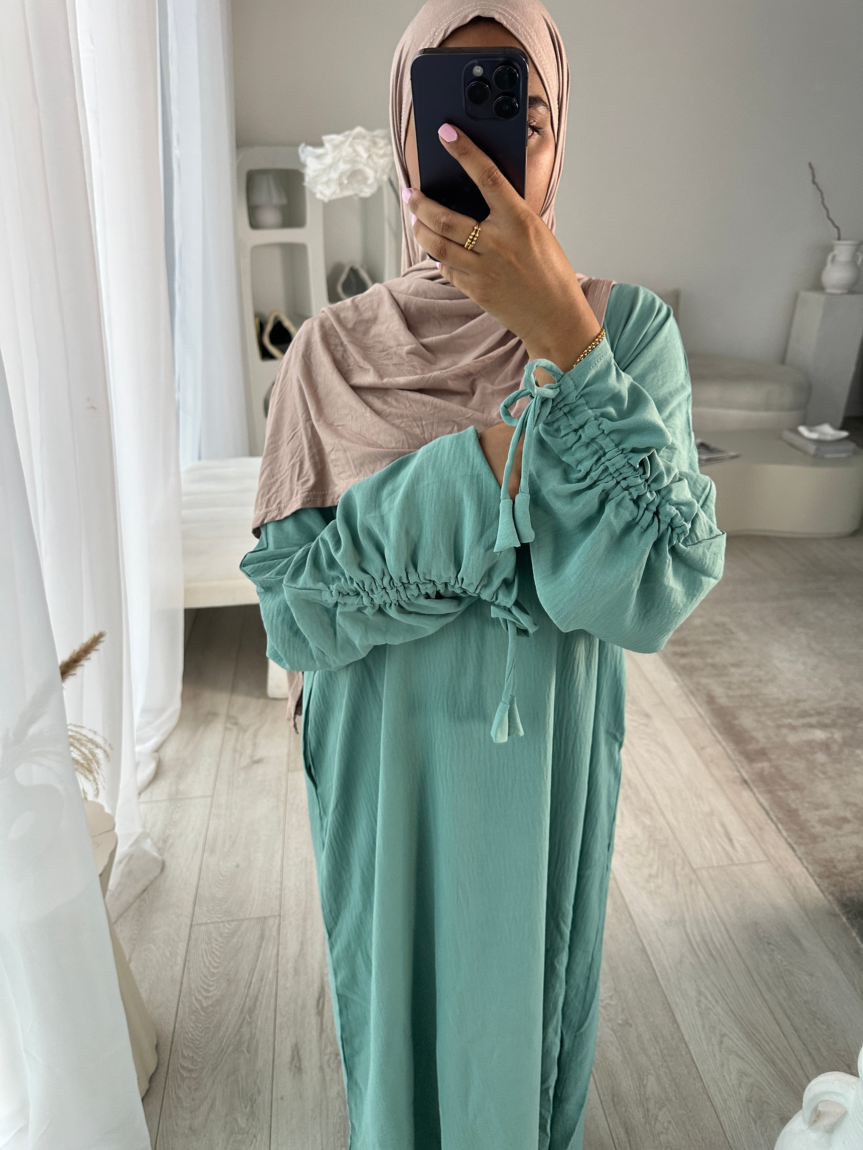 Summer Edit Salma Drawstring Abayas