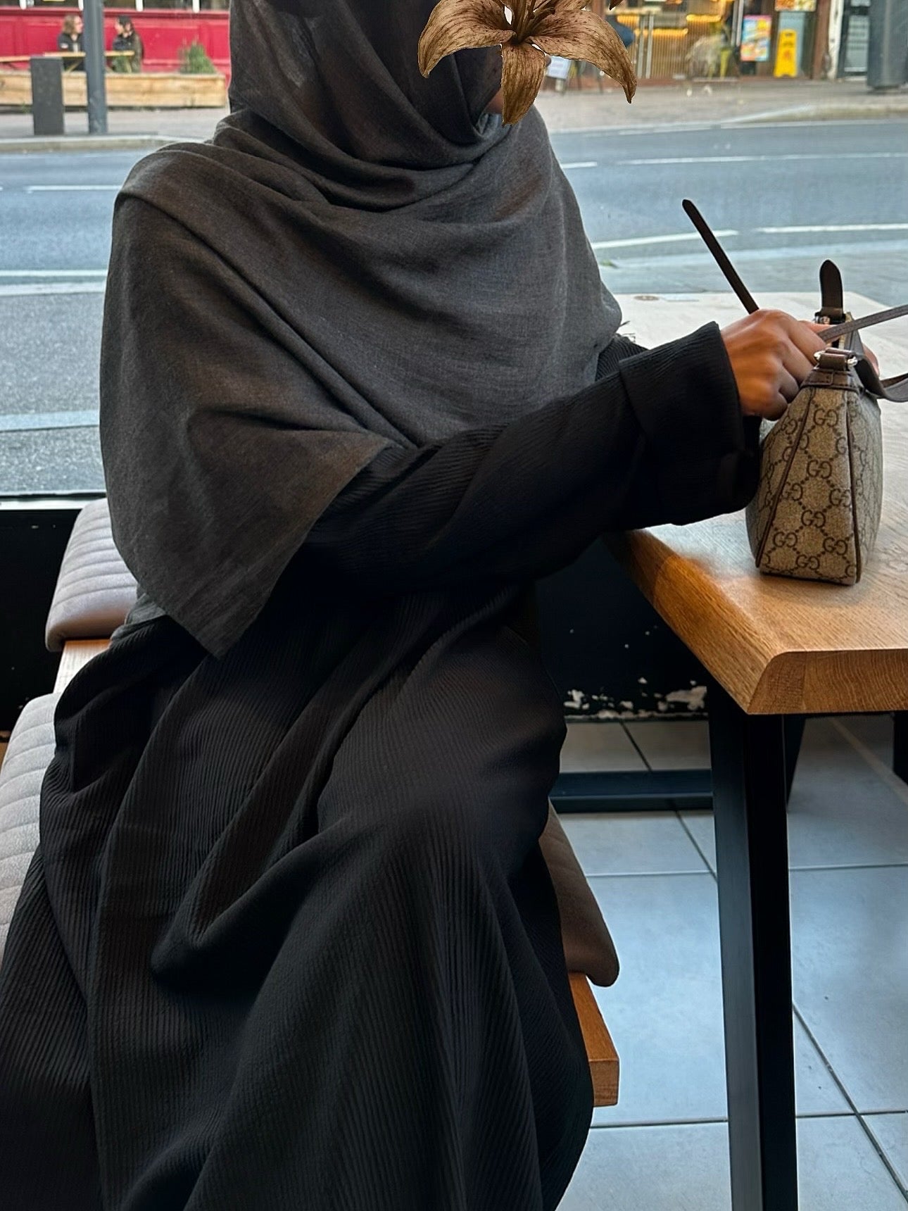 Closed Ribbed Autumn Abaya