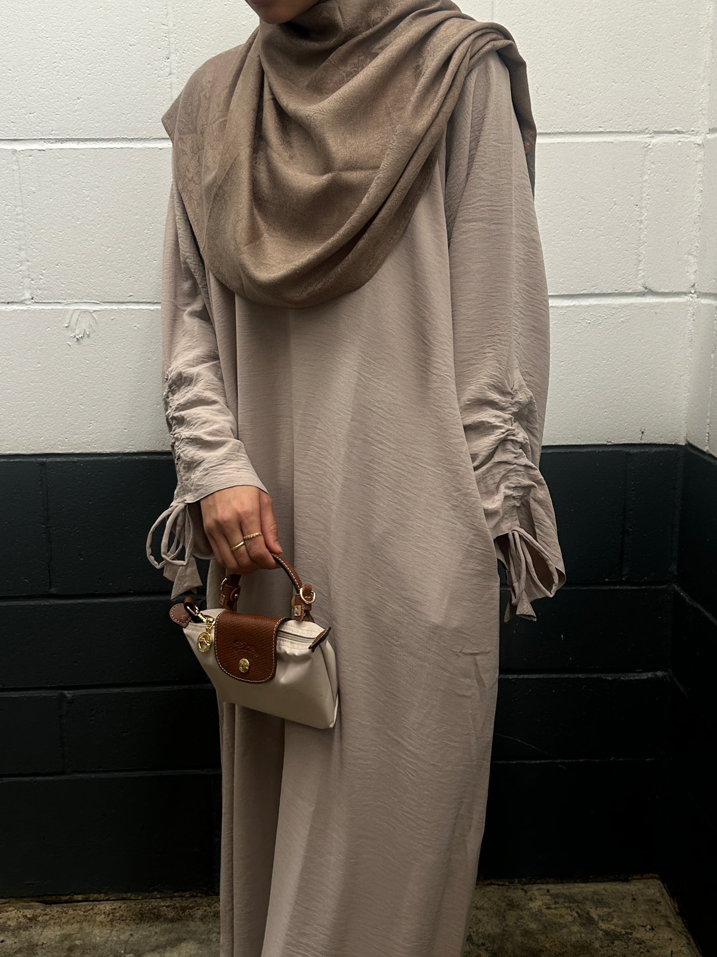 PASTEL PINK Salma Drawstring Abaya