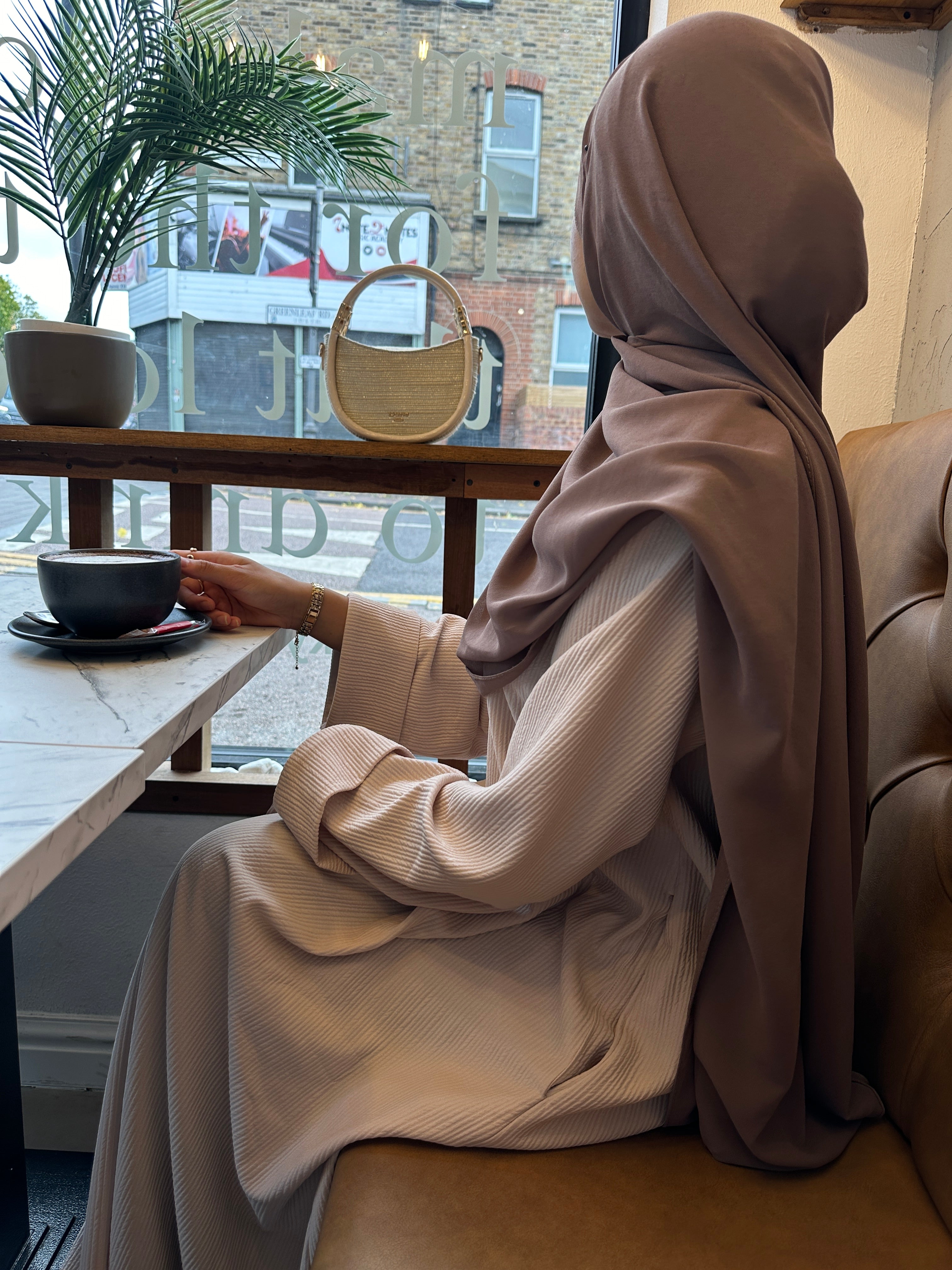 Closed Ribbed Autumn Abaya