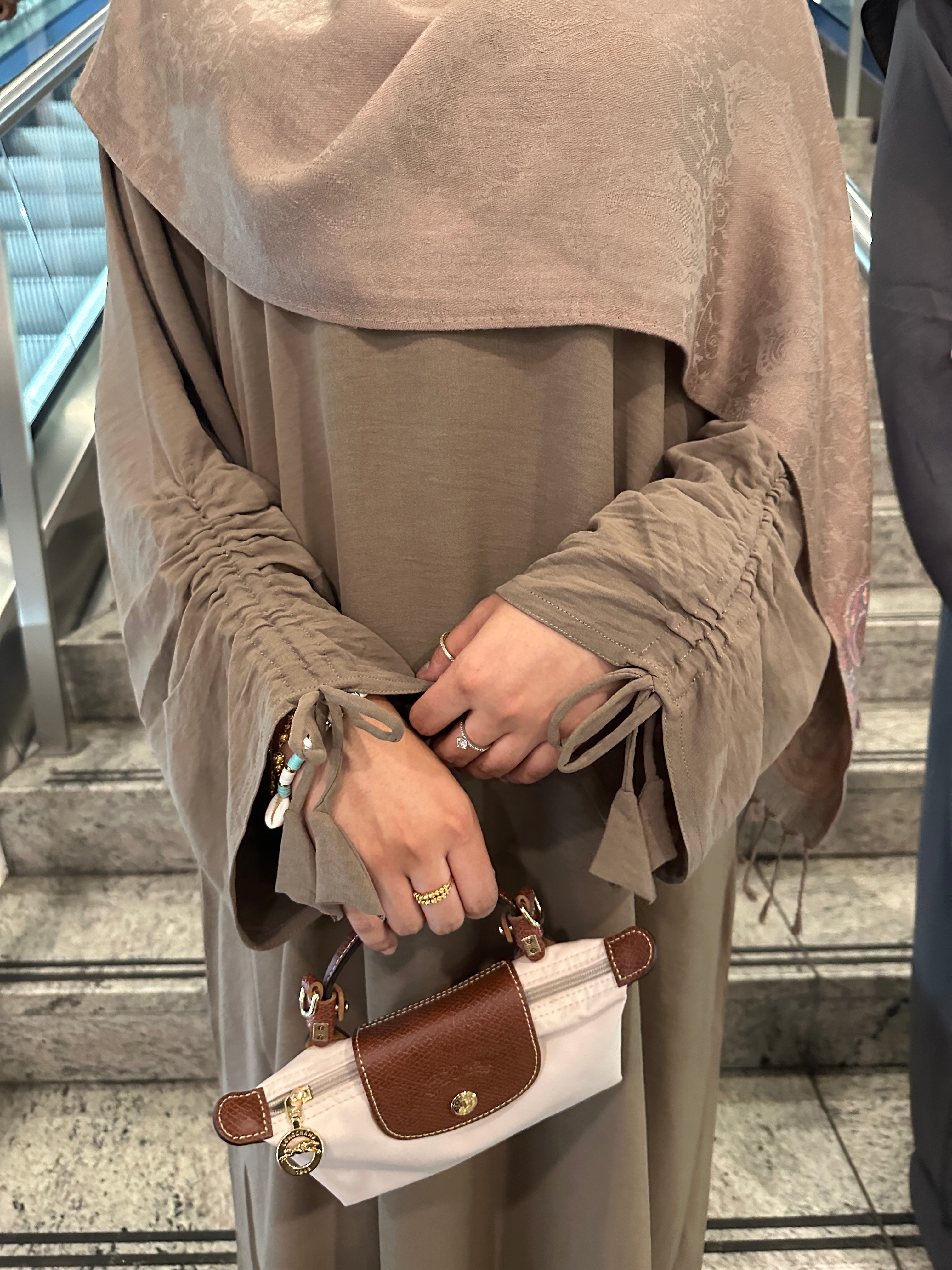 NUDE Salma Drawstring Abaya