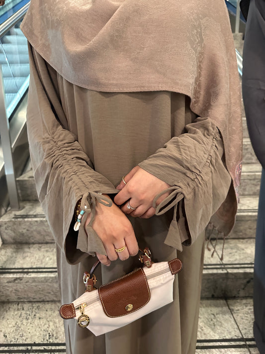 NUDE Salma Drawstring Abaya