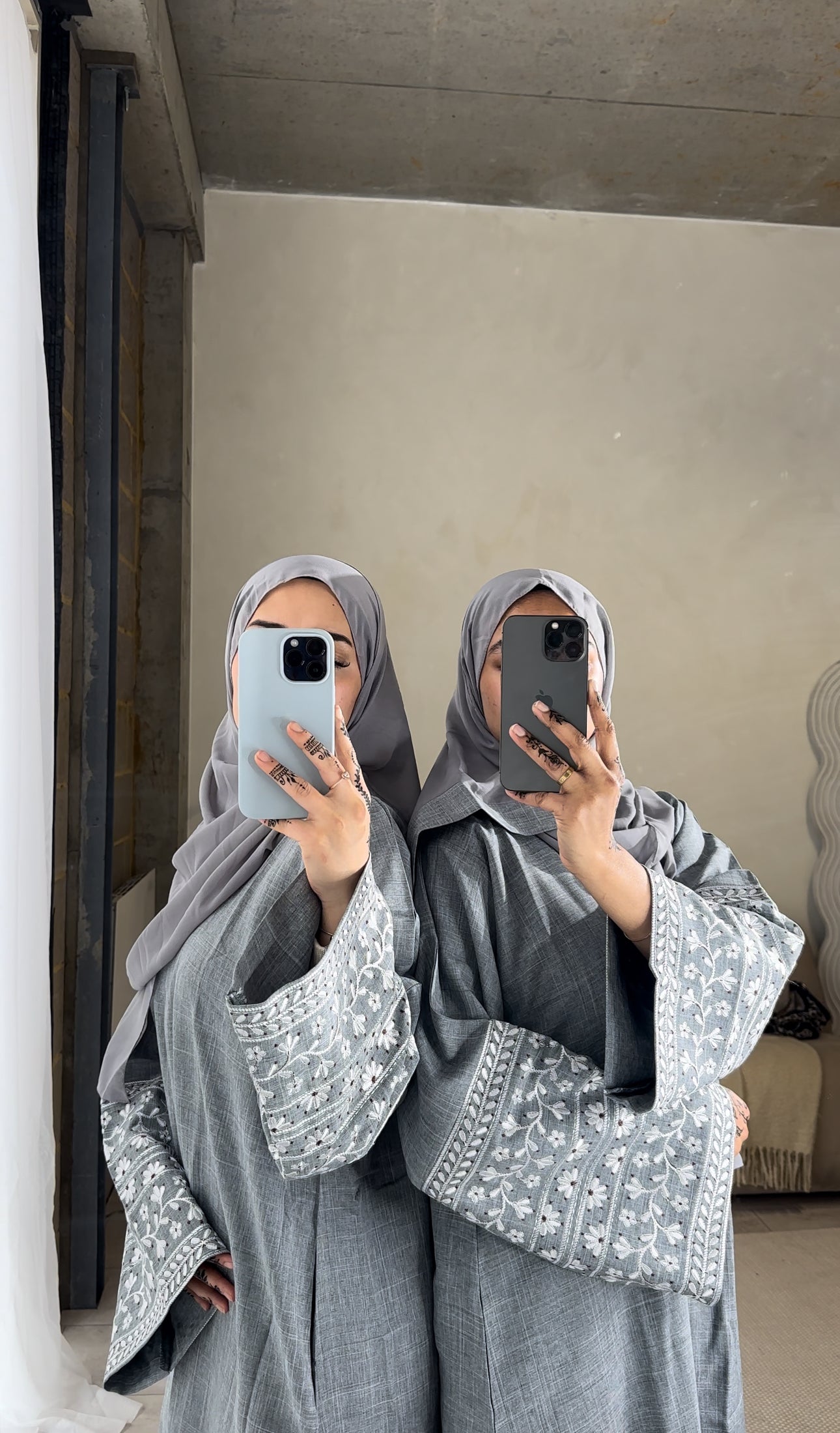 PRE-ORDER Aisha Abaya grey