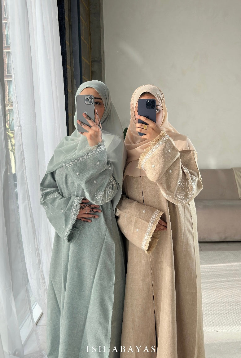 Sand 🏝️SAARA ABAYA ( 2 piece )