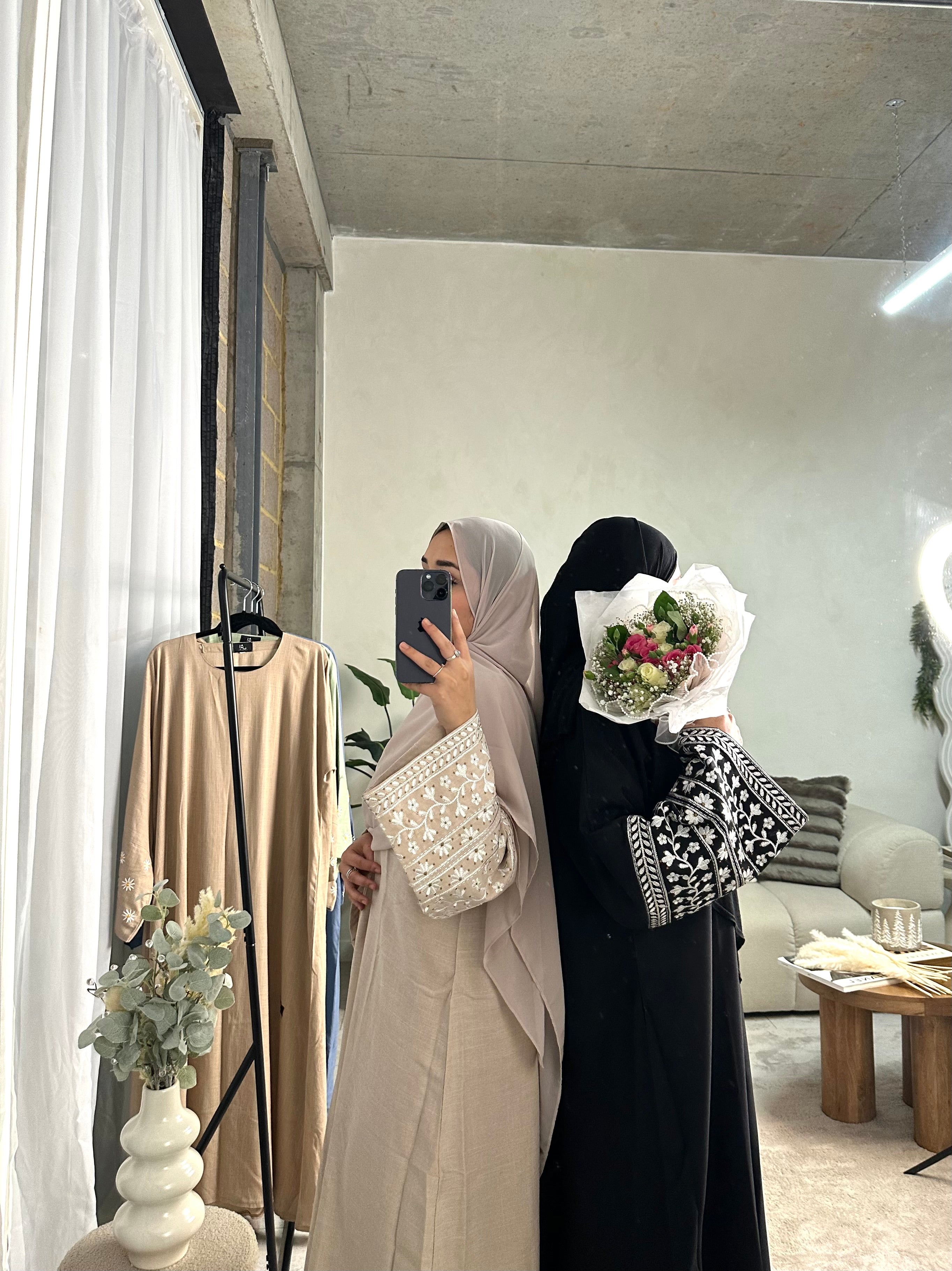 Aisha Abaya Blush Pink