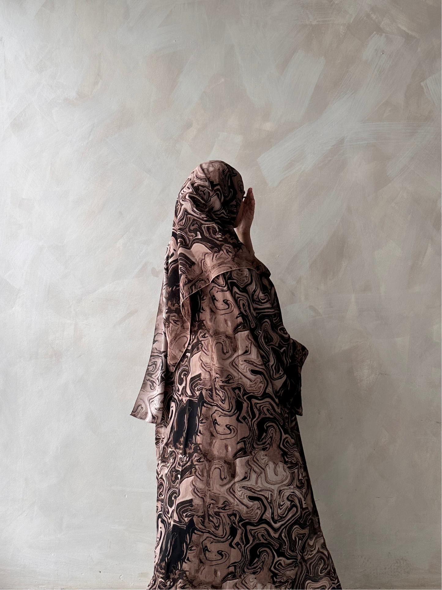 Coffee Marble Zaynab Abaya